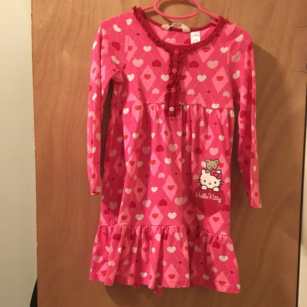 Hello Kitty pink dress in 4-6y sz
